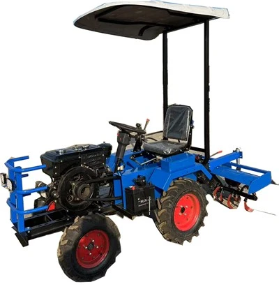 Traktor pertanian mini dengan anakan